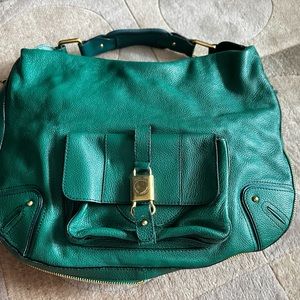 Marc Jacobs green leather bag